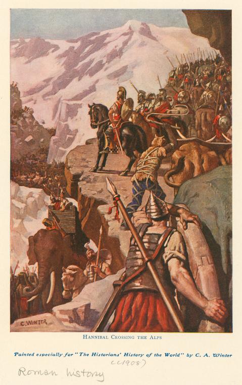Hannibal crossing the Alps