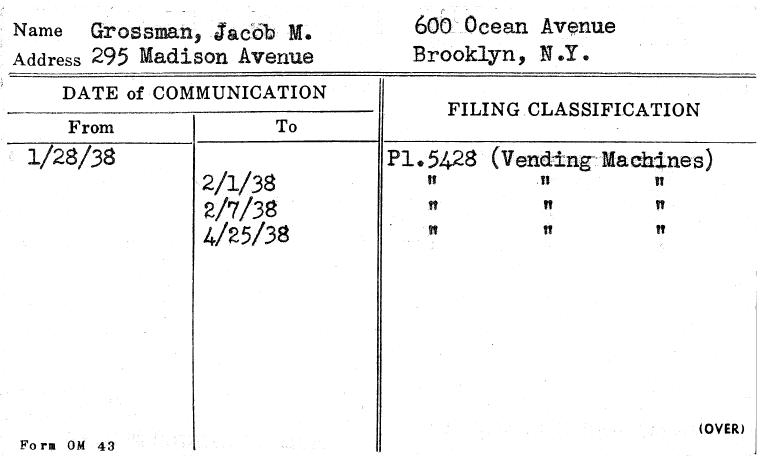 Grossman, Jacob M.