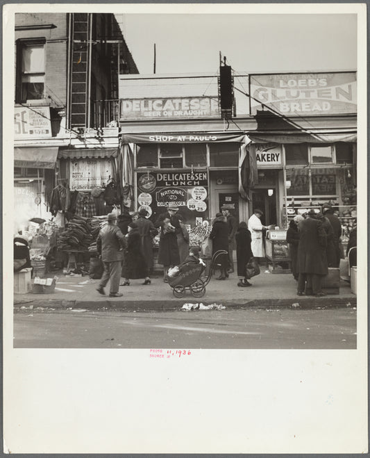 Scene along Bathgate Avenue in the Bronx, a section from which many of the New Jersey homesteaders have come, New York