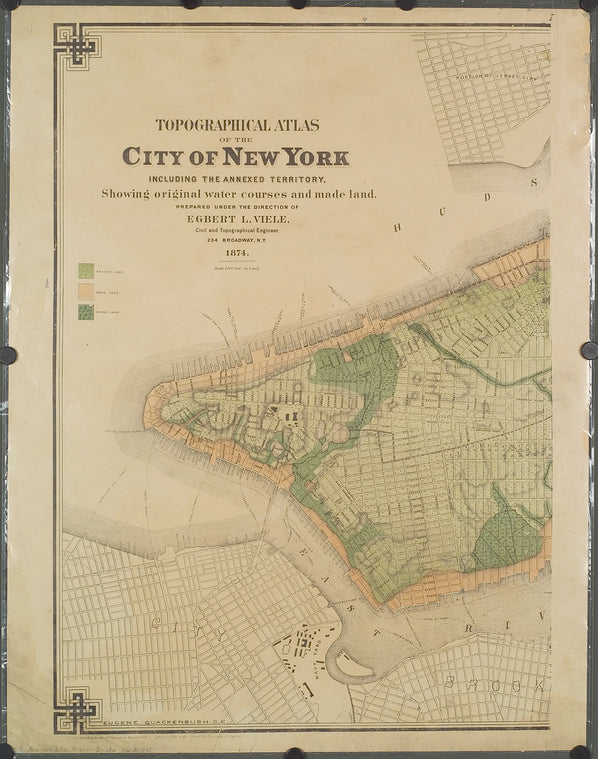 Topographical atlas of the city of New York, including the annexed territory showing original water courses and made land
