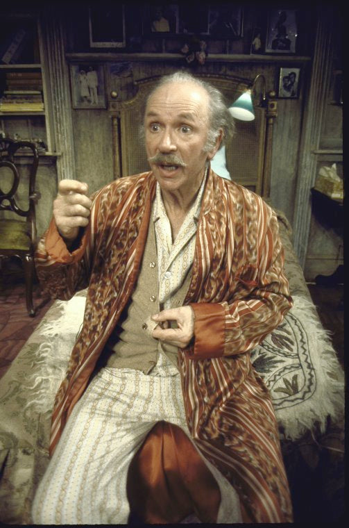 Actor Jack Albertson in a scene fr. the Broadway play "The Sunshine Boys." (New York)