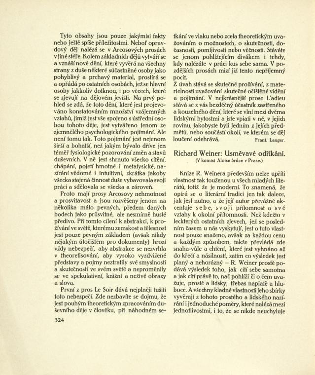Kronika a poznámky (cont'd)