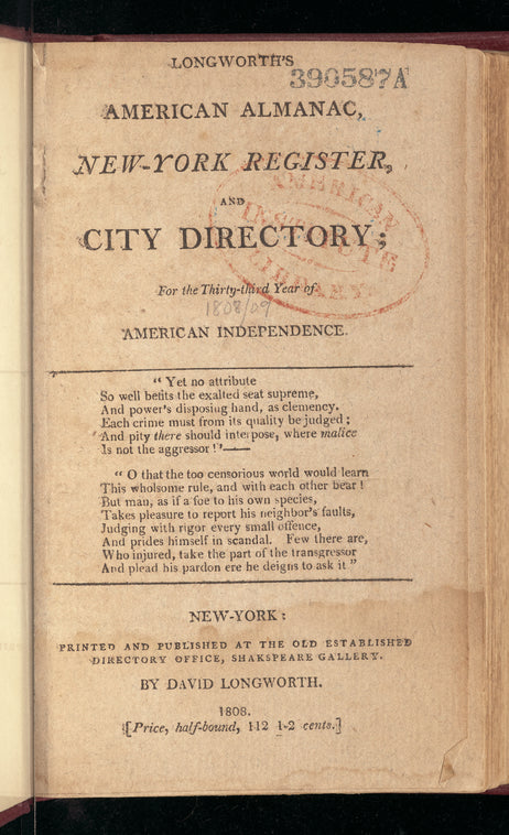 New York City directory