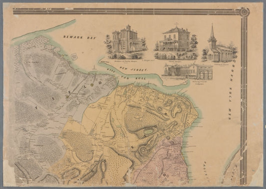 Map of Staten Island, or Richmond County, New York