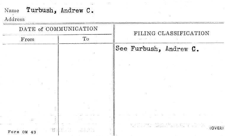Turbush, Andrew C.