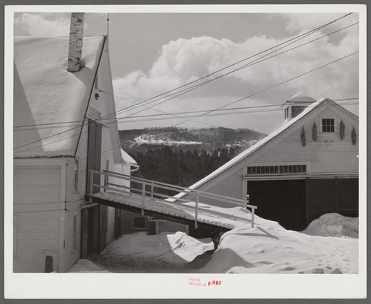 Barn on Minot's farm. Sugar Hill, near Franconia, New Hampshire
