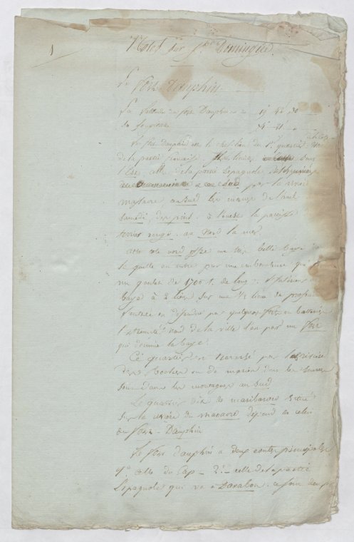 "Notes on St. Domingue"