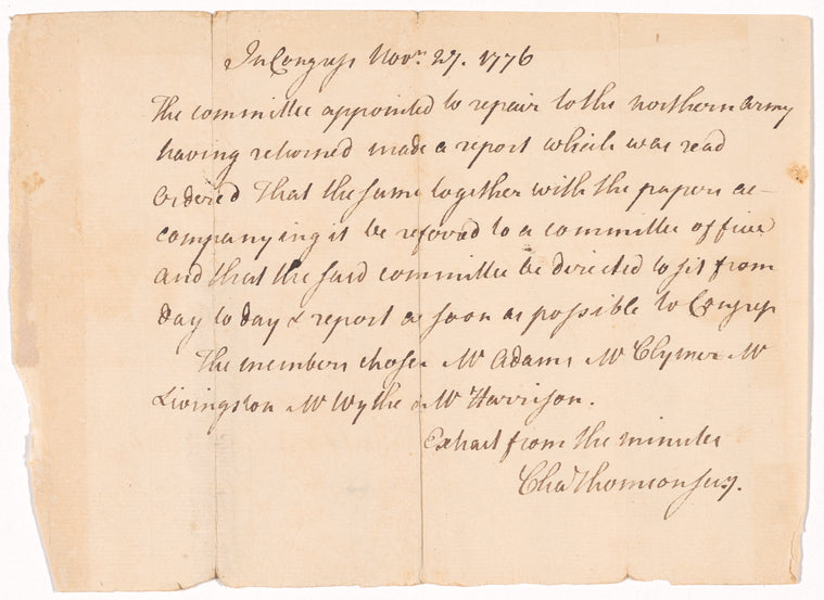 Resolution by the Continental Congress