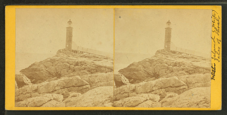 Light House, White Island, East side, Isles of Shoals.