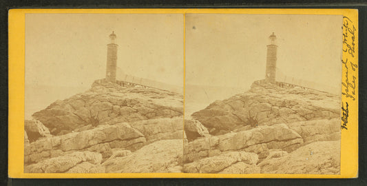 Light House, White Island, East side, Isles of Shoals.
