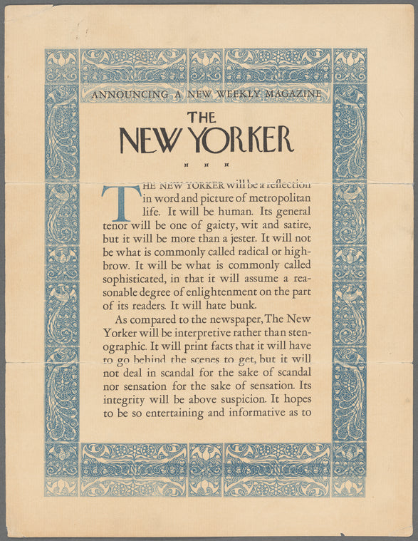 Prospectus - The New Yorker