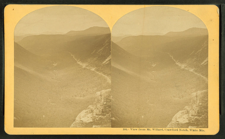 View from Mt. Willard, Crawford Notch, White Mts.