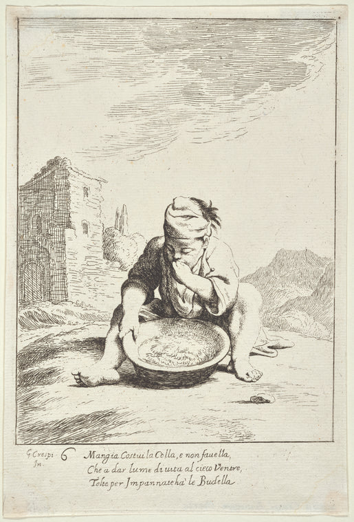Cacasenno Eating a Bowl of Pasta