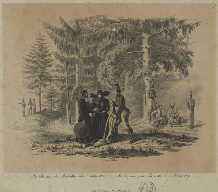 Im bivouac bei Maliathui den 5 Julius 1812