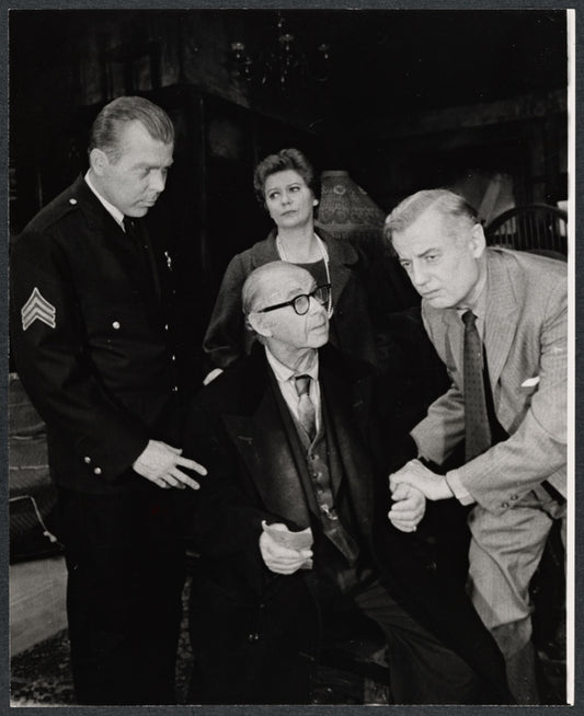 Albert Salmi, Kate Reid, Shepperd Strudwick and Harold Gary in the stage production The Price