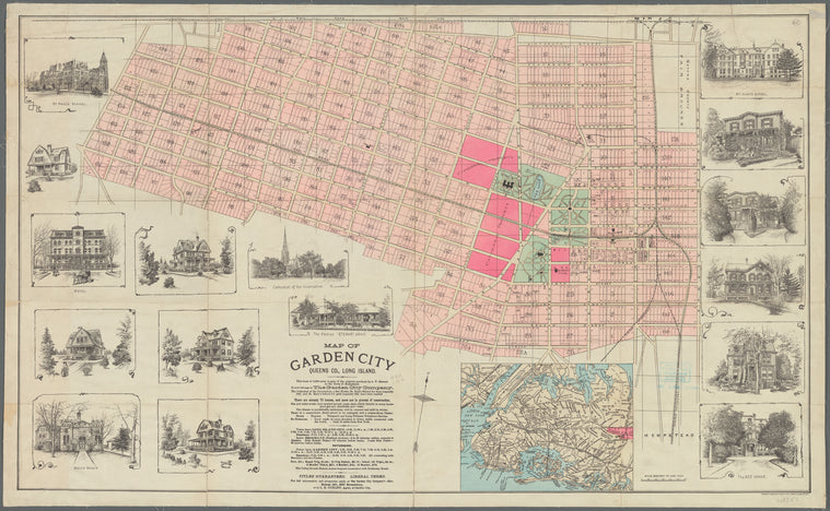 Map of Garden City, Queens Co., Long Island
