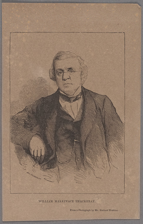William Makepeace Thackeray. From a photograph by Mr. Herbert Watkins.