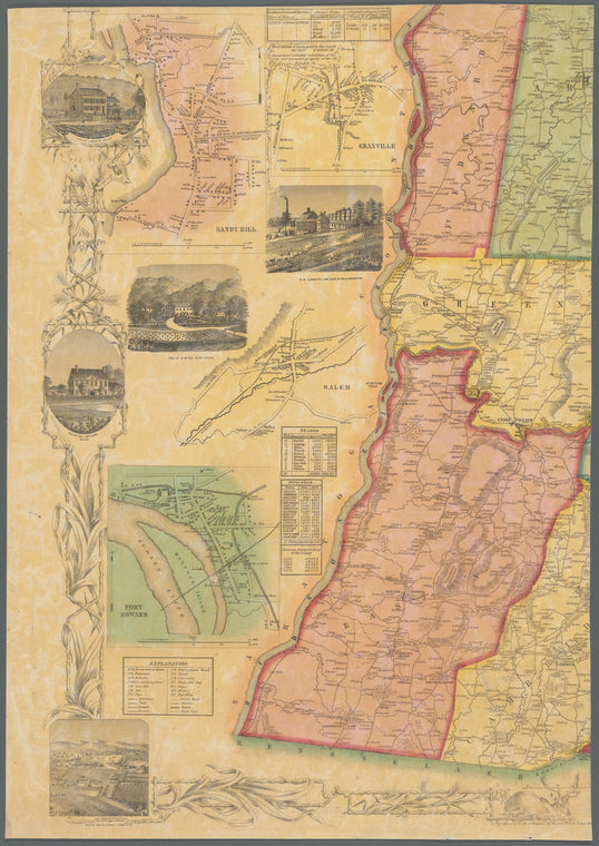 Map of Washington County, New York