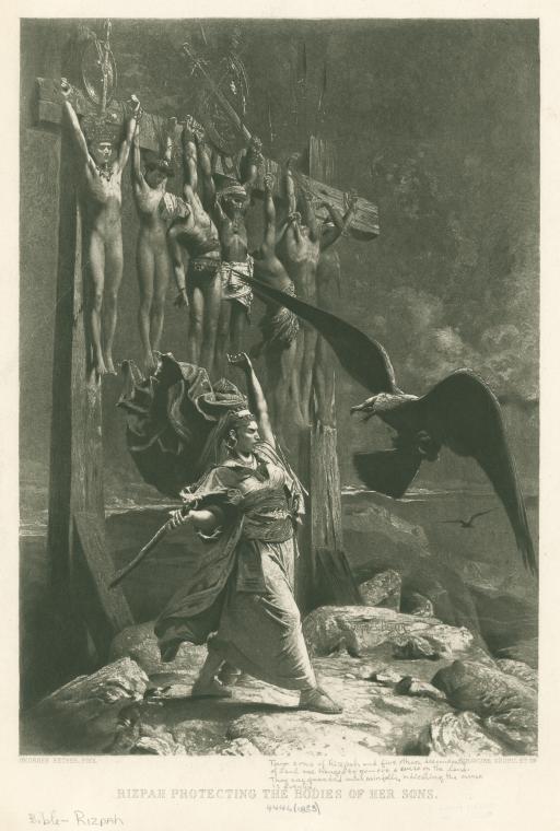 Rizpah protecting the bodies of her sons