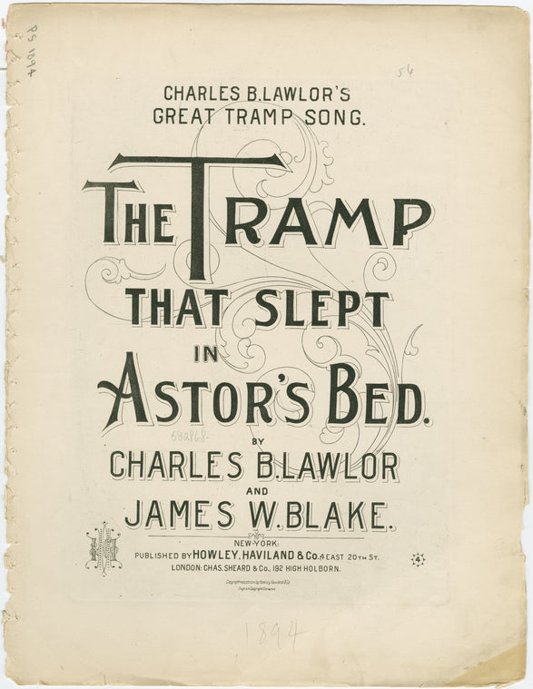The tramp that slept in Astor's bed