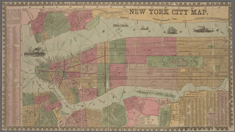 New York city map.