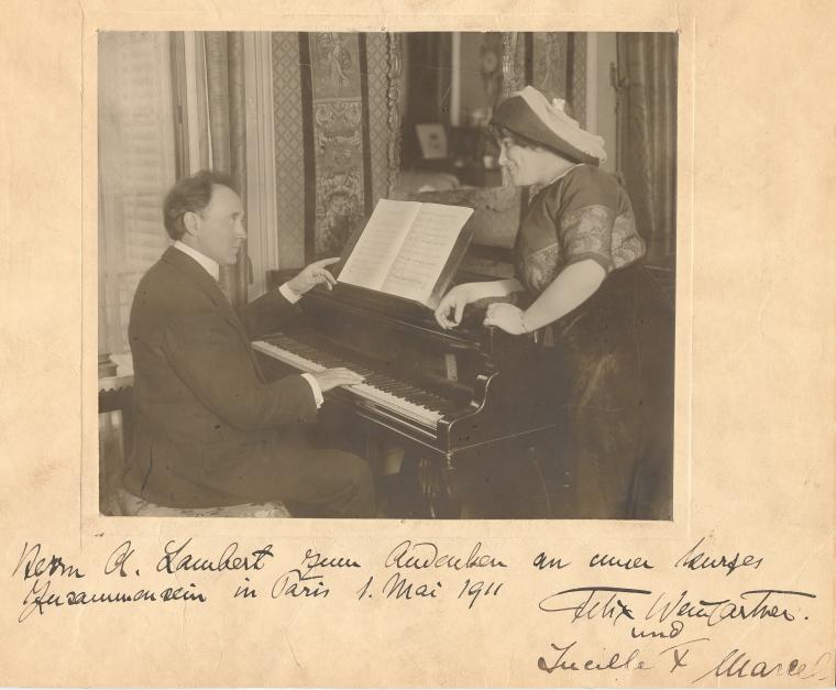 Felix Weingartner and Lucille Marcel