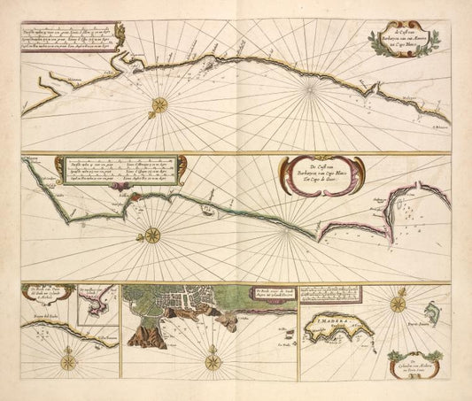 De cust van Barbaryen van out Mamora tot Capo Blanco, en van Capo Blanco tot Capo de Geer.
