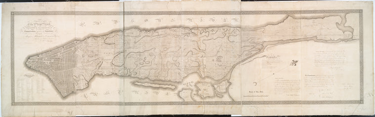 This map of the city of New York and island of Manhattan....