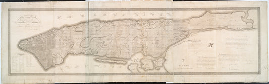 This map of the city of New York and island of Manhattan....