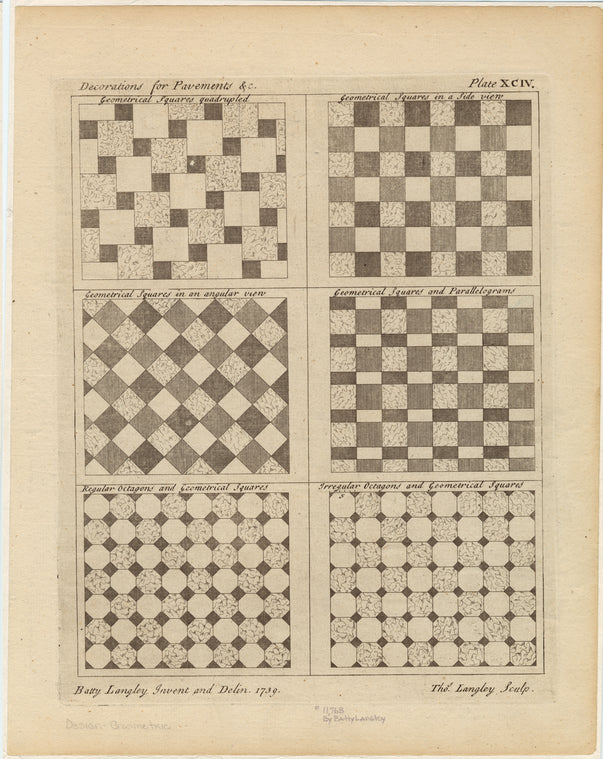 Decorations for pavements &c