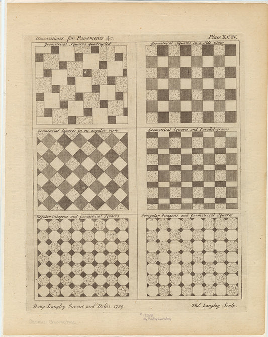 Decorations for pavements &c