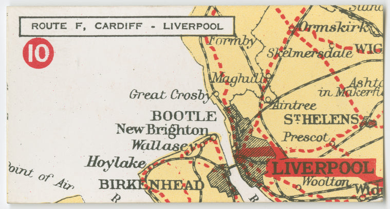 Route F. Cardiff - Liverpool.