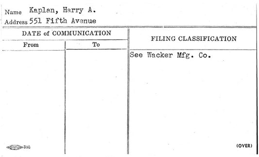 Kaplan, Harry A.