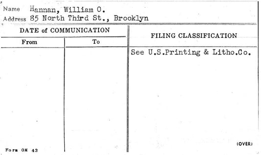Hannan, William O.