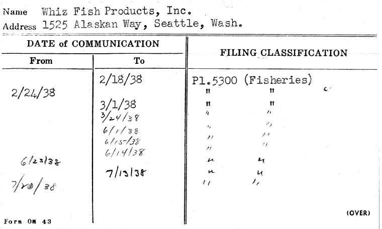 Whiz Fish Products, Inc.