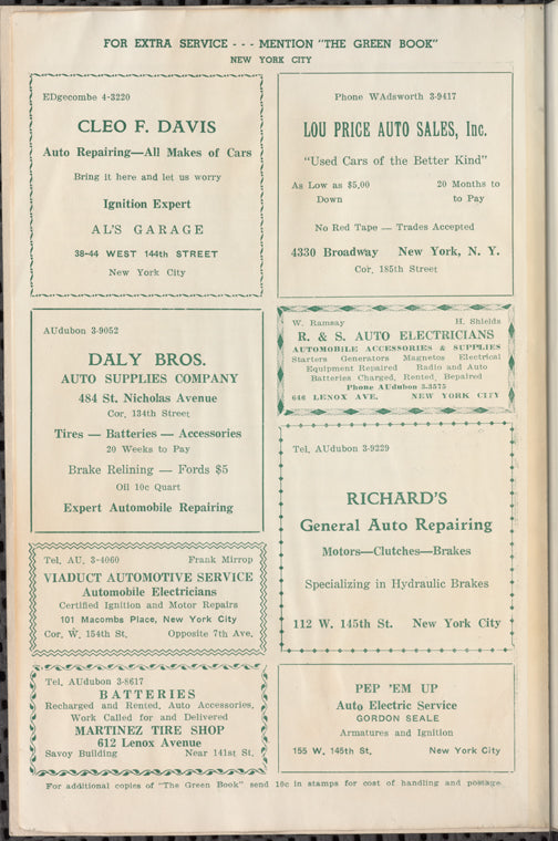 The Negro Motorist Green Book: 1937