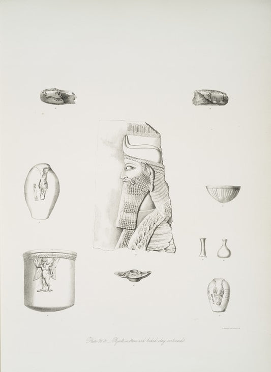 Objects in stone and baked clay, continued.
