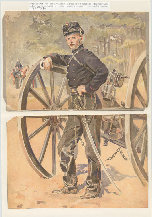 Soldier with artillery