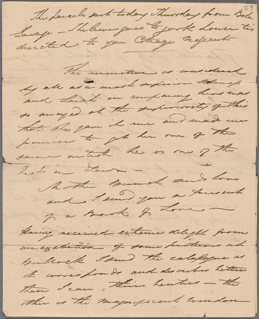 Autograph letter signed to Augusta White, 4 September 1817