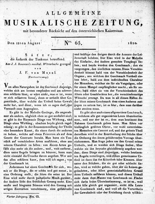 Allgemeine Musikalische Zeitung