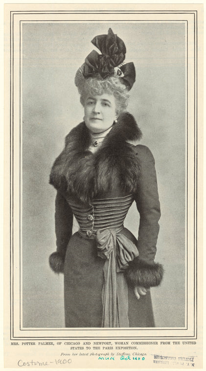 Mrs. Potter Palmer, of Chicago and Newport, woman commissioner from the United States to the Paris exposition