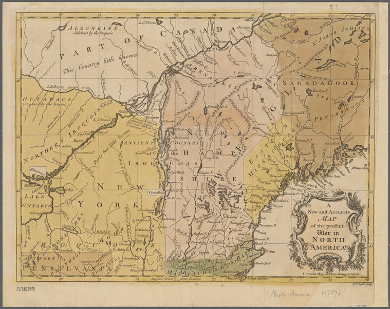 A new and accurate map of the present war in North America