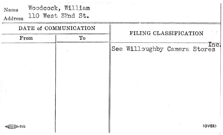 Woodcock, William