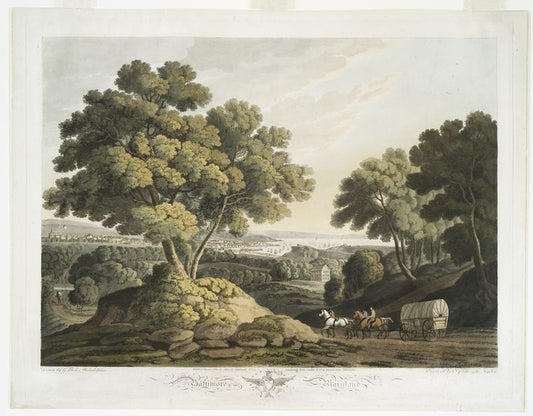 East view of Baltimore Maryland.