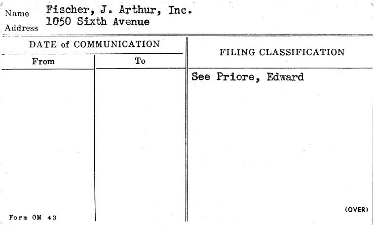 Fischer, J. Arthur, Inc.