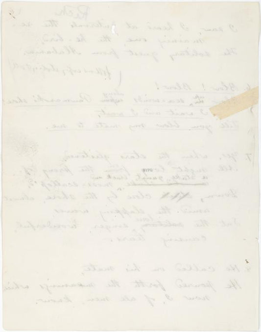 "A Child's Reminiscence." Holograph poem [1859].