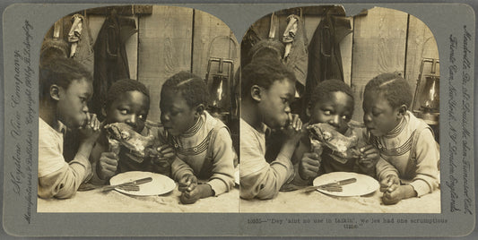 "Dey 'aint no use in talkin', we jes had one scrumptious time"