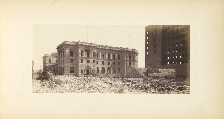 .S. post office building, north frontage.