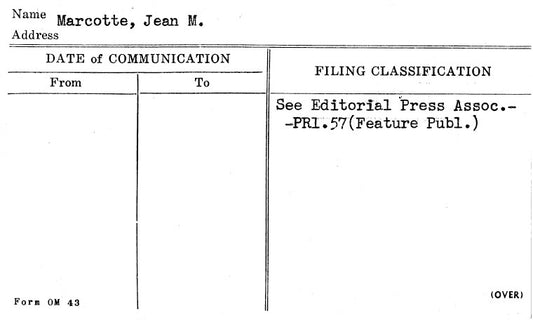 Marcotte, Jean M.
