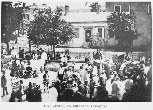 Slave auction on Cheapside, Lexington.